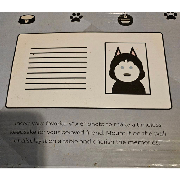 Always & Forever in My Thoughts Heart Pet Memorial Frame Brown 4"x6" Dog Cat New - Picture 7 of 9